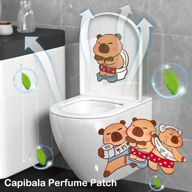 Наклейка-дезодорант Capybara для ванной комнаты, наклейки на крышку унитаза, дезодорант, самоклеящаяся наклейка для удаления запаха, декор для ванной комнаты и гостиной