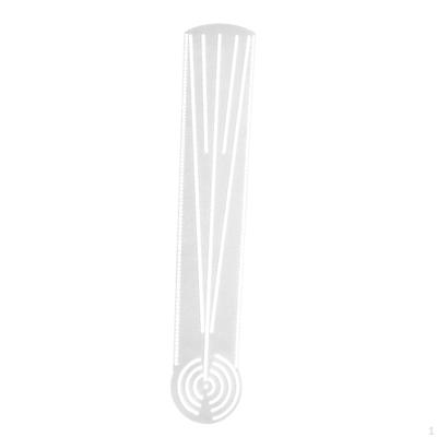 Шаблон для рисования мандал Линейка Принадлежности для проекта для художника Прозрачный 3 в 1