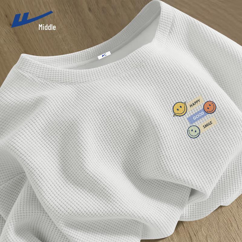 Warrior Men's Waffle Knit Loose Short-Sleeve T-Shirt
