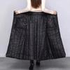 New Spring Autumn Down Cotton Skirt,For Women Clothing,Winter Warm Protection Skirts,Buttocks A-line Black Wrapped Skirt