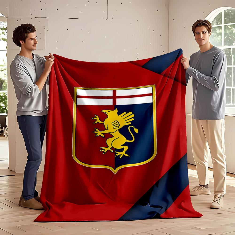 "Red and Blue Griffin Shield Design" print blanket soft and cozy perfect for the living room bed sofa or a nap,gift