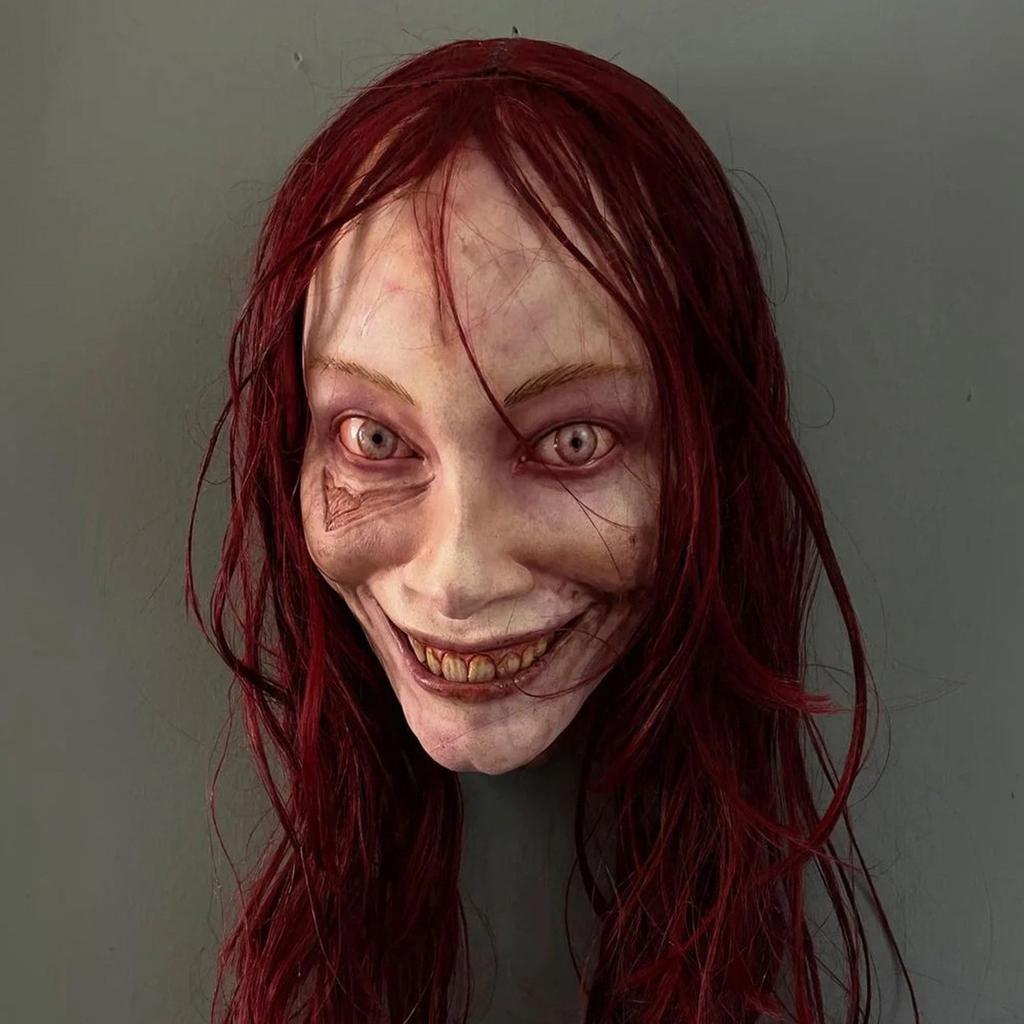 Creepy Halloween Mask Horror Mask Cosplay Props Halloween Face Mask