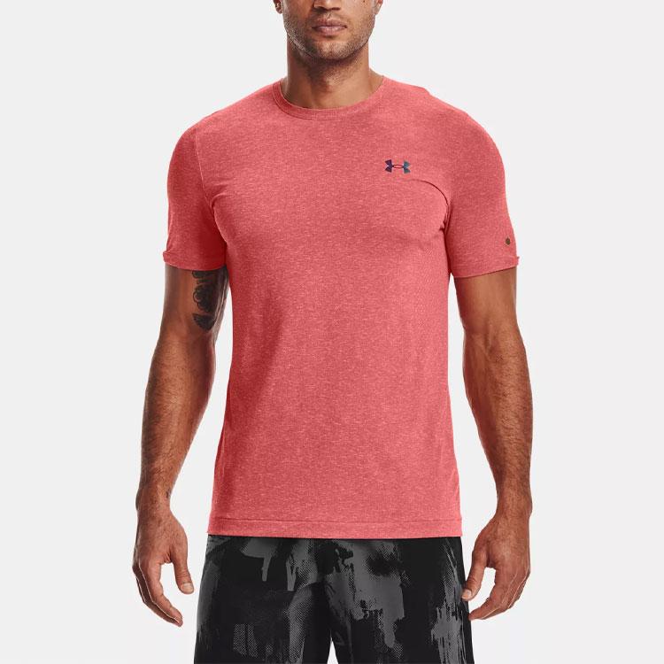 Under Armour Мужская футболка Rush Series Training Sports с круглым вырезом Venom-Red 1361130-690