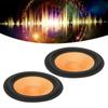 2PCS Orange Subwoofer Cone Rubber Surround Drum Paper Paper Speaker Cone  Speaker Repair