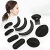 8Pcs/Set Bump It Up Volume Reusable Insert Tool Sponge Hair Hair Fluffy Base Styling for Women