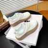Fashion SYTK Sneakers Womans Shoes Tennis Female Fashion Color Matchin Trainers Casual Microfiber Canvas Basic White Shoes 2024