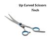 Down Barber Cutting Tools Curved Pet Shears Hair Cutting Thick Hair Trimming Dogs Grooming Scissors