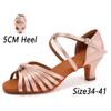 Women/ Girls Latin Dance Shoes Ballroom Dancing Shoes Mid-Heel 5CM Indoor Salsa Tango Shoes