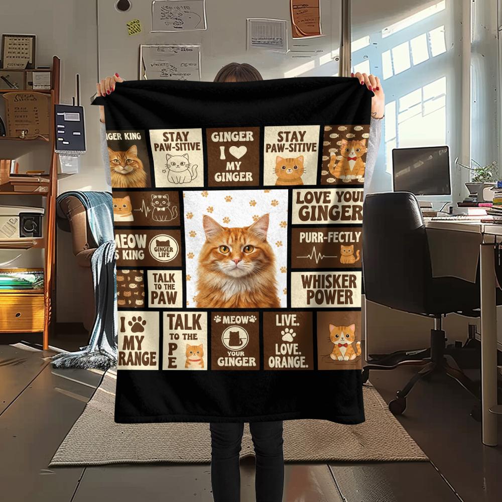Splicing Elephant Shark Cat Print Flannel Blanket,High quality Comfortable for All Seasons,Home Decor,Warmth and Comfort,Perfect for Christmas Gifts