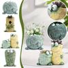 Decompression Expression Resin Crafts Creative Funny Expression Succulent Home Garden Flower Pot Ornaments