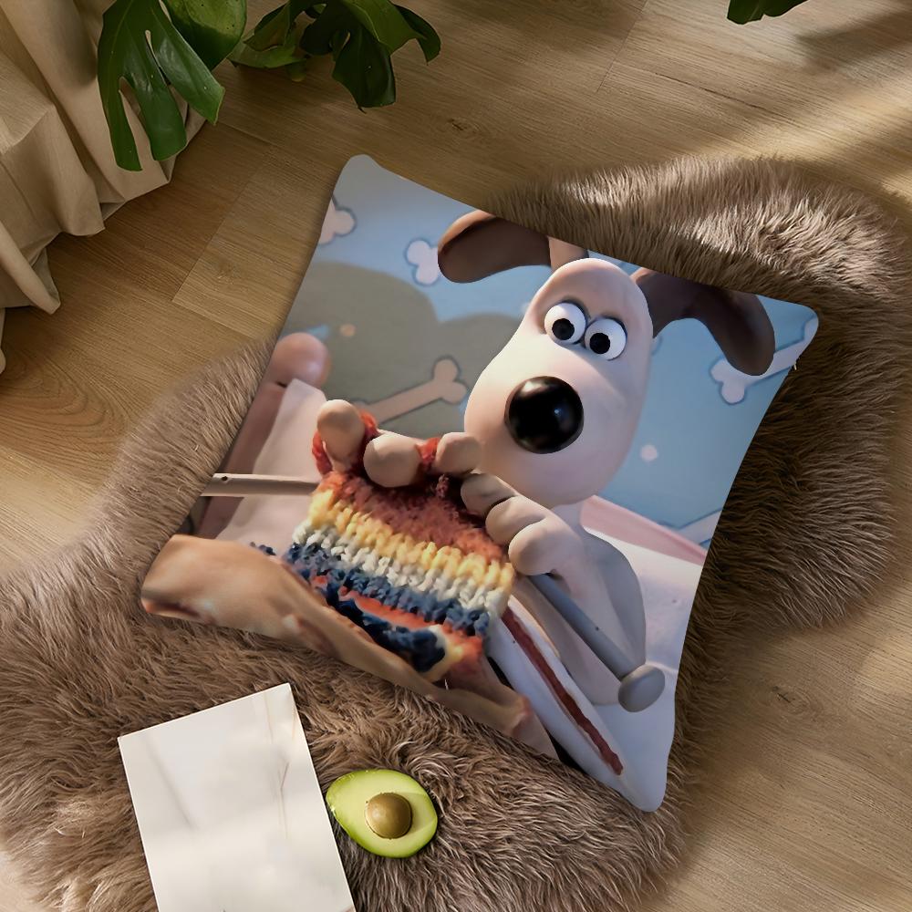 Мультяшный W-Wallace-ES и G-Gromit-ES чехол Подушка для изголовья гостиной Офисная подушка Подушка для спальни Наволочка для подушки для сна на диване