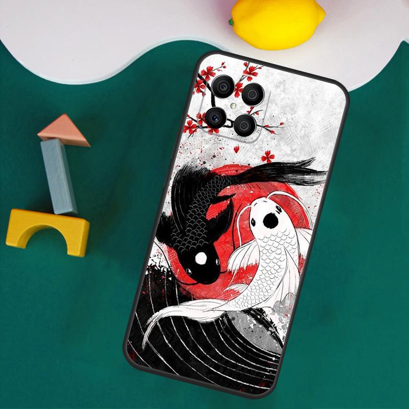 Чехол-рыбка Кои Инь-Ян для Honor Magic 7 5 6 Lite Honor 200 Pro 50 70 90 Lite X9a X8a X8 X9 X8b X9c X9b