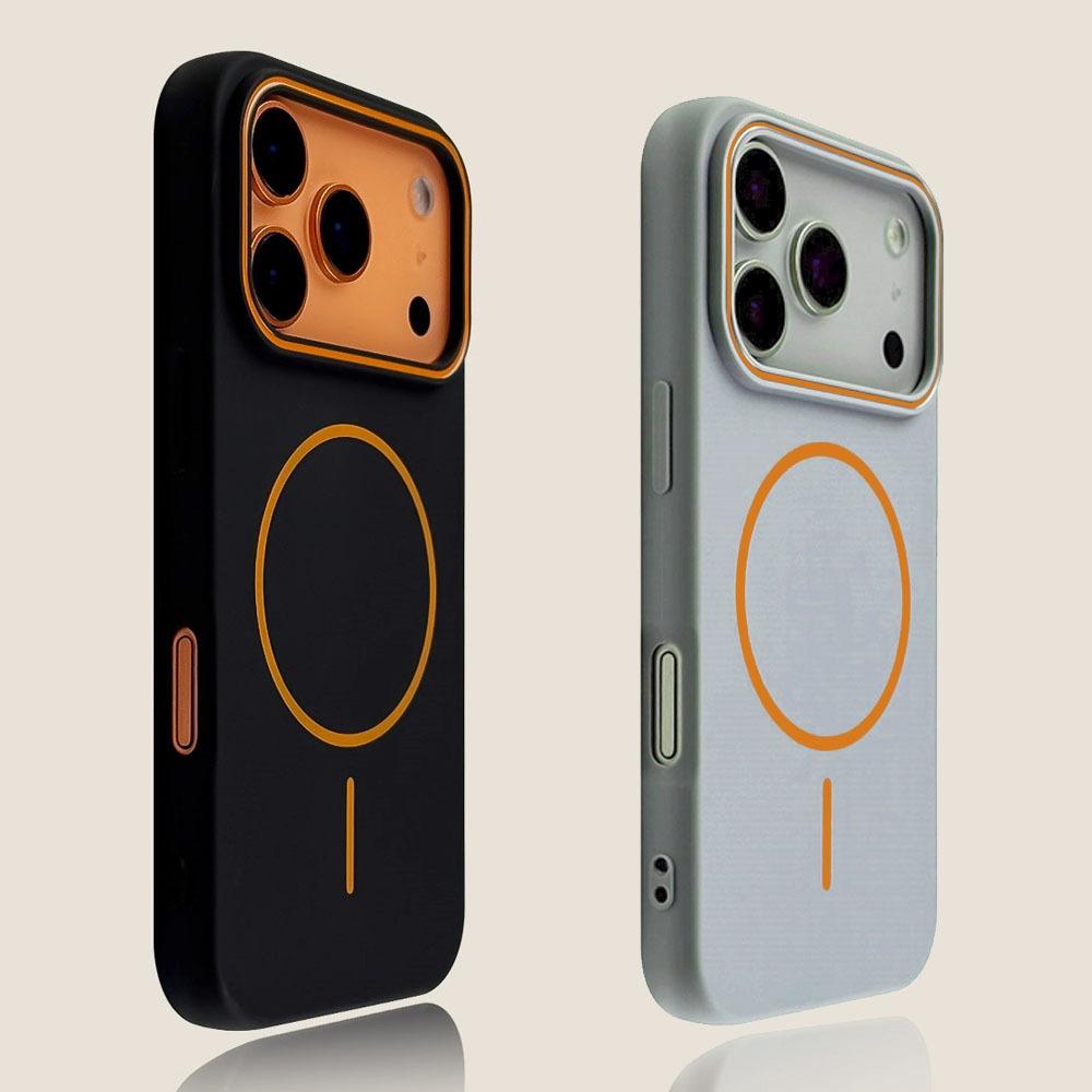 Роскошный Магнитный Матовый Мягкий Чехол Для Телефона Для iPhone 17 Pro Max Air 16E 15 14 13 12 11 17 Ударопрочный magsafe Беспроводная Зарядка Чехол