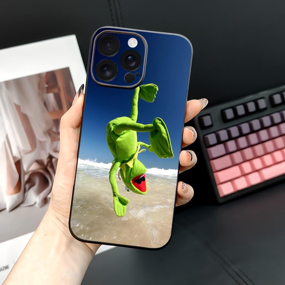 Чехол для телефона К-Кермит лягушонок для iPhone 16 15 14 13 12 11 PRO MAX PLUS Mini из ТПУ, мягкий, приятный для кожи