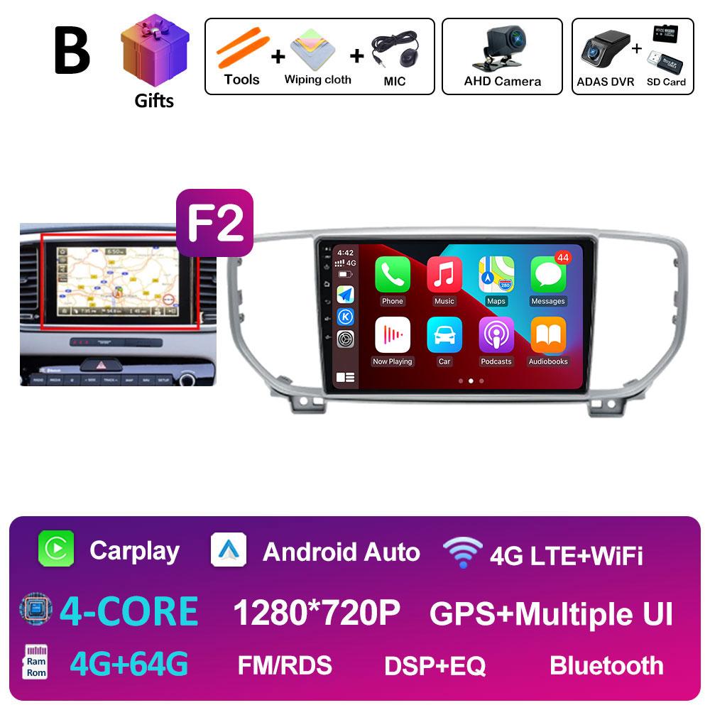 Интеллектуальная система DSP Стерео Для KIA Sportage 4 QL 2019 2020 2021 Мультимедийный плеер Навигация GPS Вентилятор охлаждения WIFI Автоинструменты