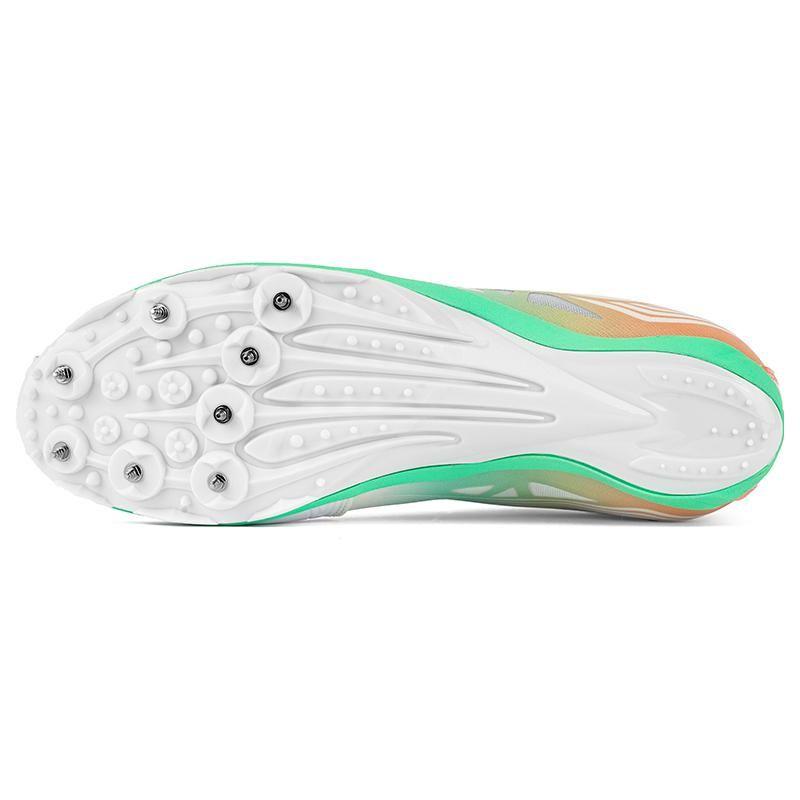 Li-Ning Удобные амортизирующие нескользящие прочные низкие кроссовки для бега унисекс оранжевые белые AJJS001-3