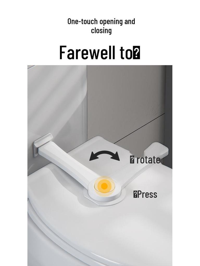 Замок для детской безопасности на унитаз: Предотвращает открывание ребенком крышки унитаза