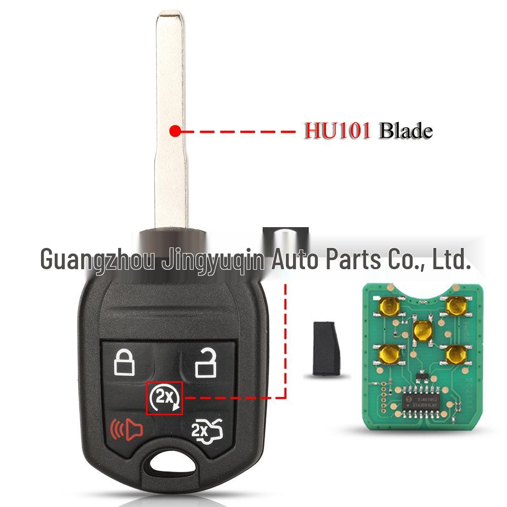 Пульт-ключ для автомобиля Ford с 4/5 кнопками CWTWB1U793 - 315/433 МГц, совместимый с чипом ID63