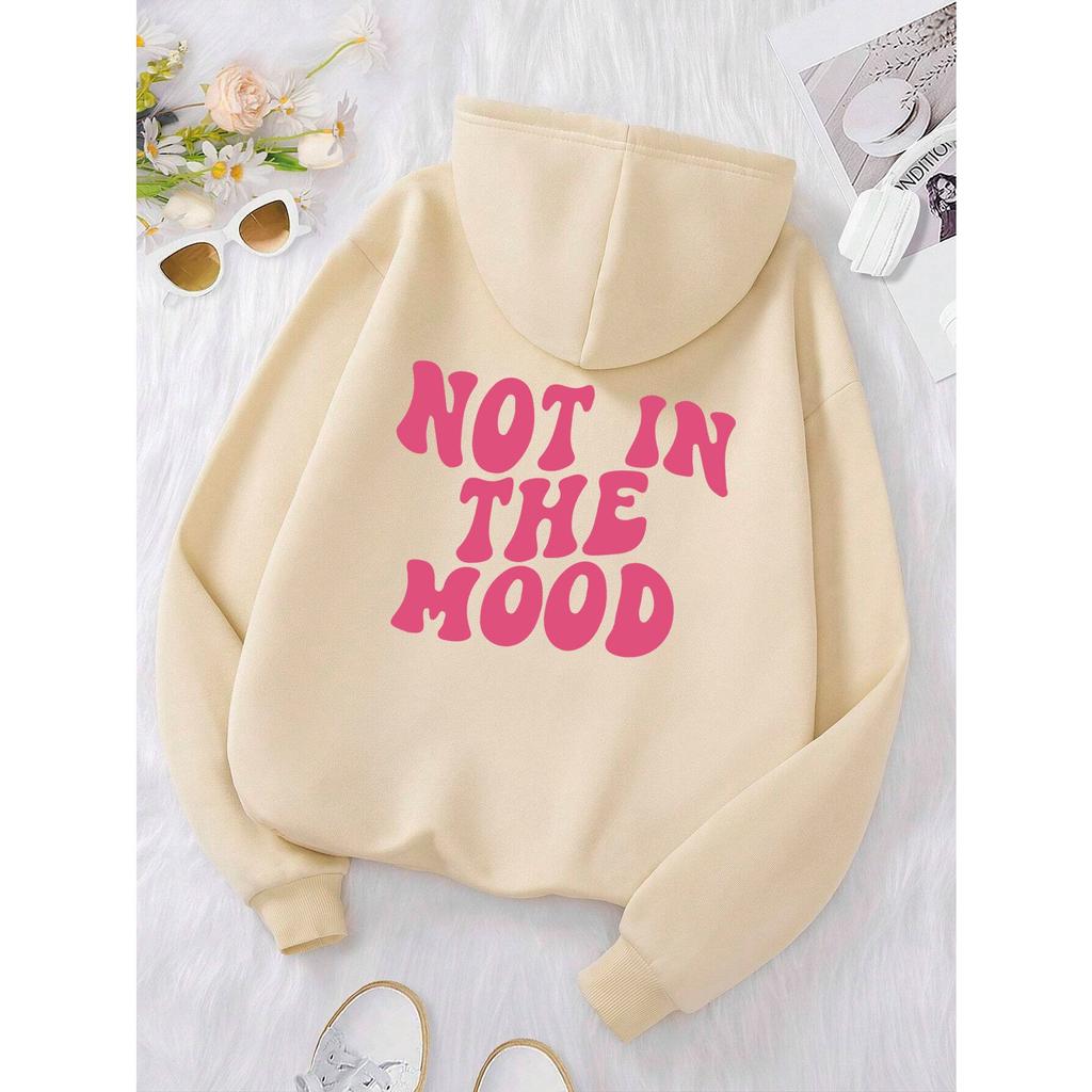 Не в настроении Личность Письмо Мужская толстовка с капюшоном Модная осенняя толстовка Высокое качество с капюшоном Простая повседневная спортивная одежда