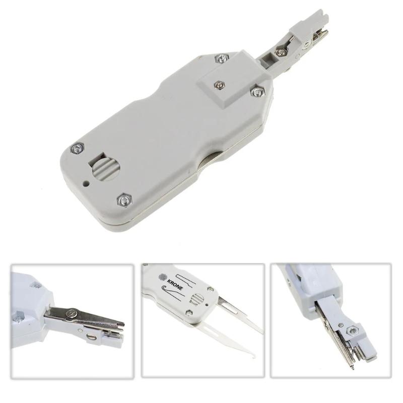 1 шт. Инструмент для заделки KRONE с сенсором для сети Ethernet LAN Cat5 RJ45 Телекоммуникационный телефонный провод RJ11 Кабель Сетевой инструмент Высокое качество