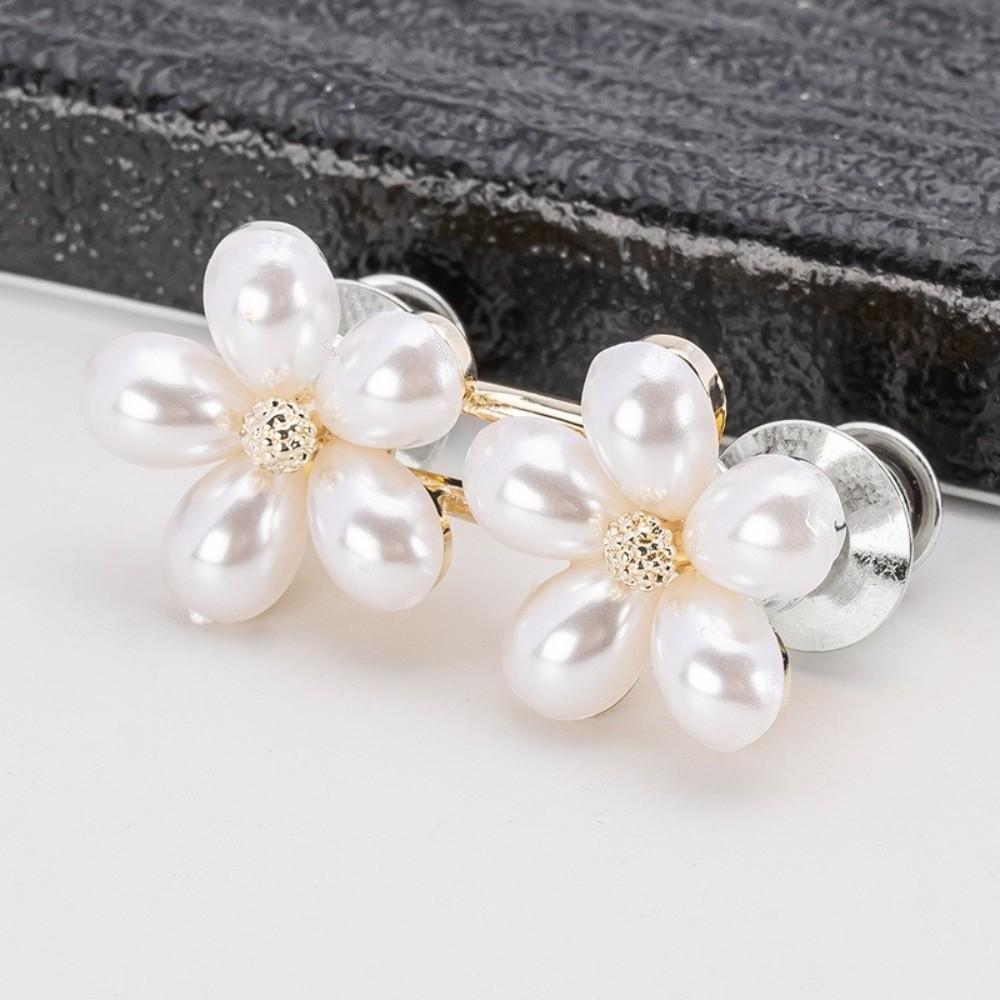 Five Petal Flower Jeans Waist Tightener Imitation Pearl Clothing Waist Adjuster for Jeans