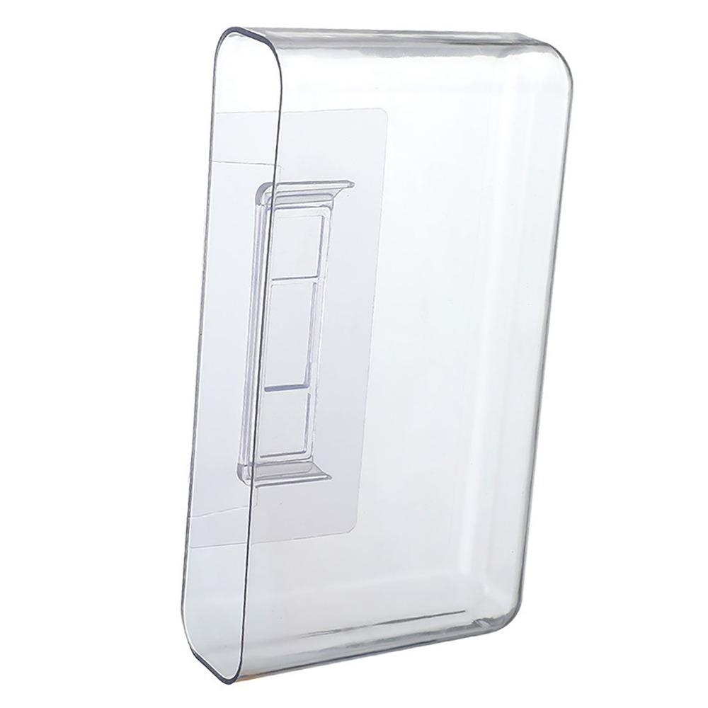 Plastic Wall Remote Holder Transparent Wall Mounted Organizer Wall Phone Holder  Bedroom