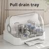 Baby Bottle Drying Rack Large Baby Bottle Capacity Transparent Design Dustproof Rack Dryer Storage