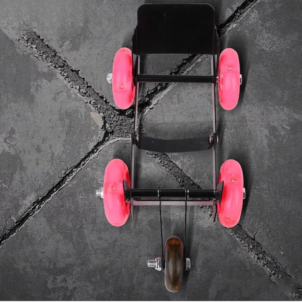 Motorcycle Wheel Dolly Roller Foldable High Carbon Steel Motorbike Moving Tool Portable Tire Skate