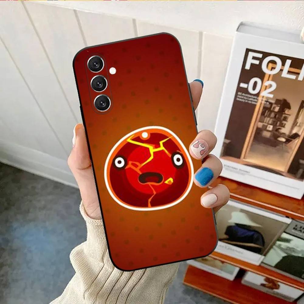Чехол для телефона S-Slime Rancher Чехол для телефона для Samsung Galaxy A13, A21s, A22, A31, A32, A52, A53, A71, A80, Мягкий черный корпус