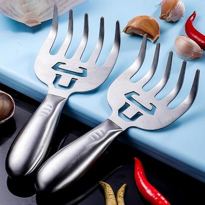 Нержавеющая сталь Измельчитель мяса Тягач для рваной свинины Когтистая вилка для барбекю Разделитель Ручка Мясорезка Ручка для гриля-барбекю Вилка для индейки