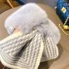 Long Thicken Neck Scarf Keep Warm Fluffy Knitting Neck Shawlrf Knitting Cross Scarf  Autumn/Winter