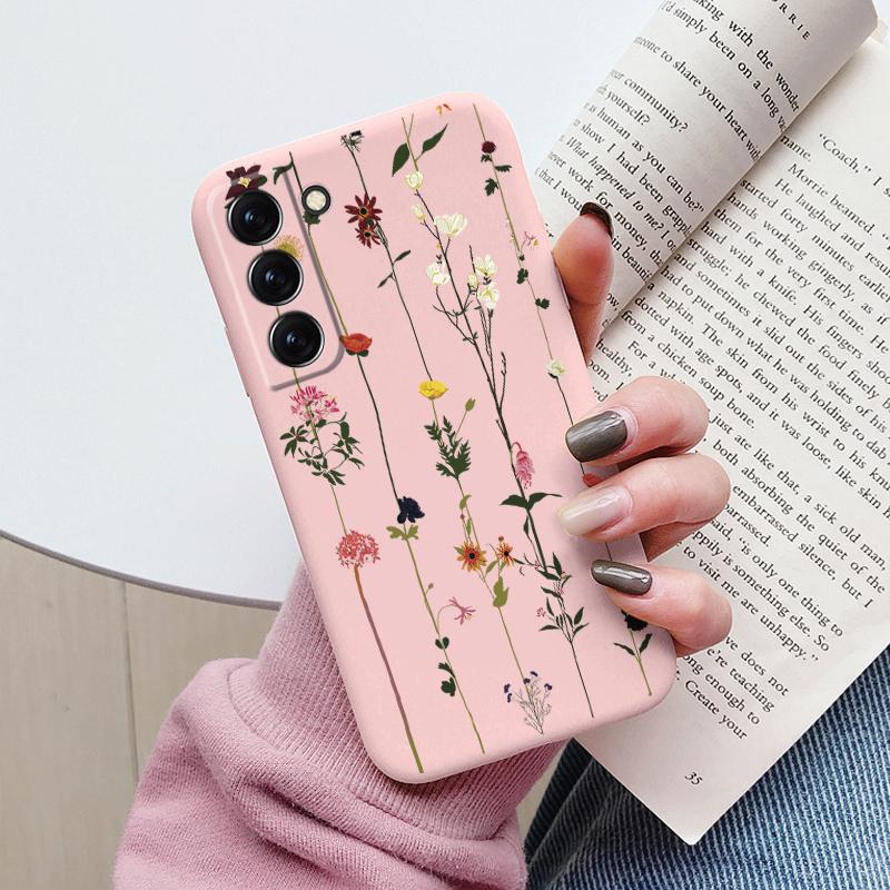 Case For Samsung Galaxy S22 S 22 Plus Ultra Phone Cover Cute Cartoon Candy Painted Soft TPU Coque For Samsung S24 S25 Plus Funda