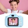 Детская камера 2.0-дюймовый IPS-экран, синяя, удобная ручка, округлый корпус, зарядка через USB, 400 мАч, детская камера 