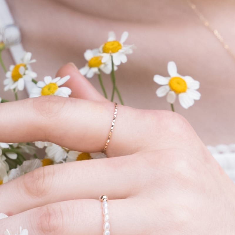 BEFORE MOONRISE [14K] Fine Sand Cutting Ring GR7