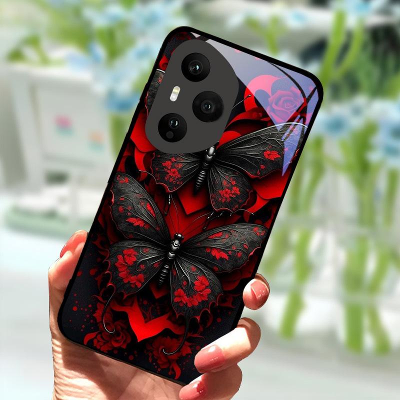 Чехол для Honor 400 Pro 5G Роскошный Закаленное Стекло Противоударный Чехол Для Honor400 Pro 400Pro Задняя Панель Телефона Ударопрочный Fundas Capa