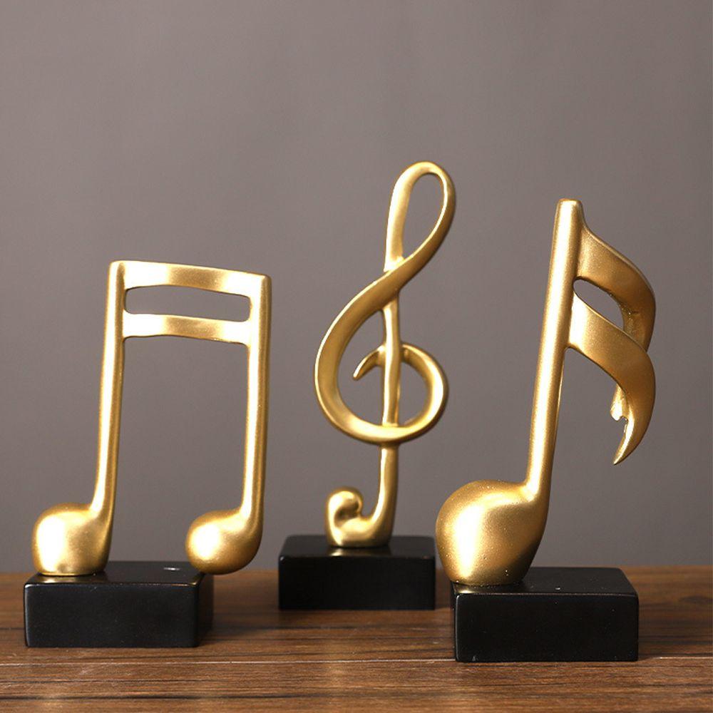 Gift Home Decor Nordic Style Photo Props Statue Music Note Ornament Figurine Music Shape Sculpture