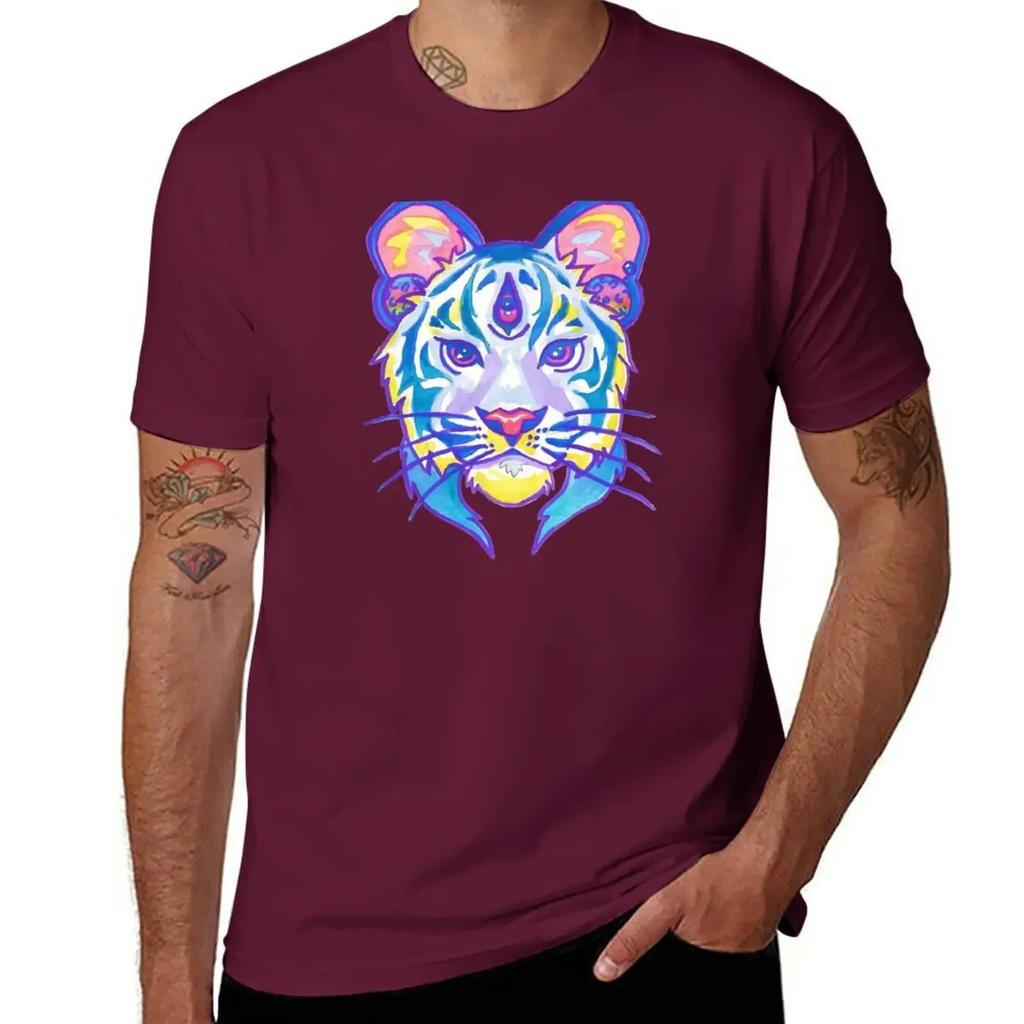 Clairvoyant Pastel Tiger Tshirt Boys Whites Cute Clothes Unisexs Funny T Shirts