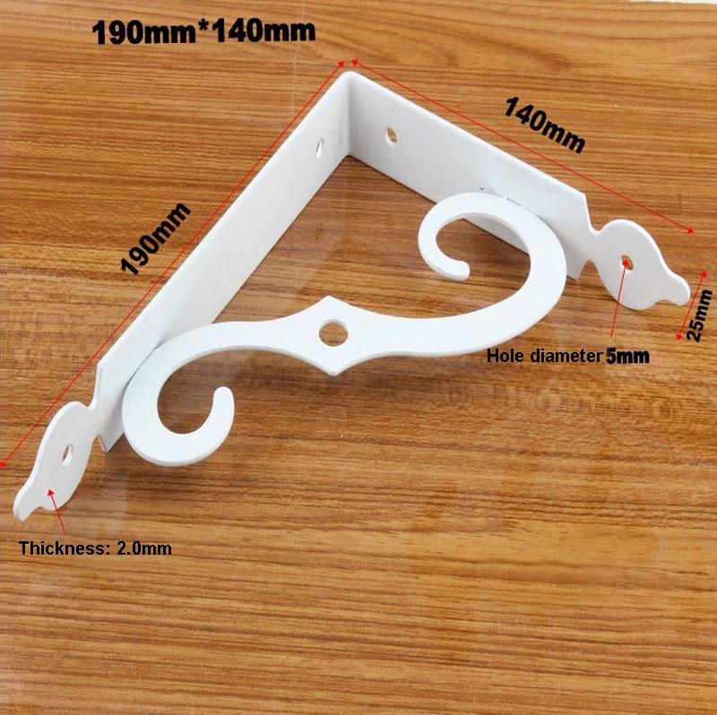2 шт. Металлический кронштейн для полки L-образной утолщенной угловой скобы для полки с прямым углом для фурнитуры для мебели