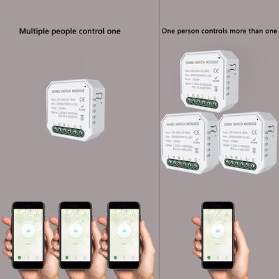 Tuya Zigbee DIY односторонний умный переключатель для маленького корпуса, приложение с дистанционным управлением, переключатель Zigbee, таймер, свет