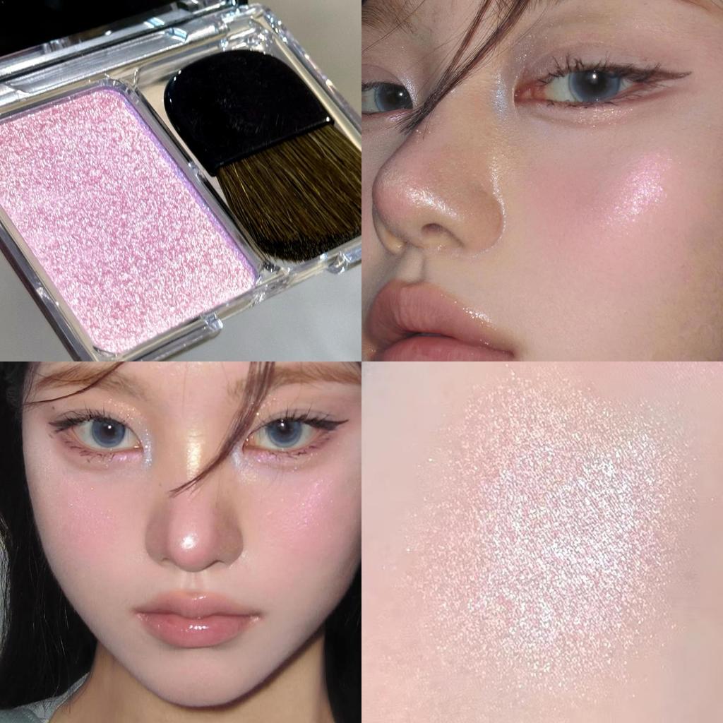 Пудра для хайлайтинга и контуринга Осветление и придание объема лицу Хайлайтер Ультратонкая текстура для естественного сияния Подчеркивает рельеф лица