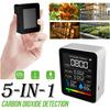 Air Quality Monitor 5 In1 CO2 Meter Digital Temperature Humidity Sensor Tester Carbon Dioxide TVOC Formaldehyde HCHO Detector