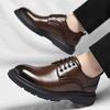 Fashion Spring Autumn Flat Formal Leather Shoes Men Business Oxfords Shoes Casual Fashion Sports Shoes Social Elegance Trendy Footwear