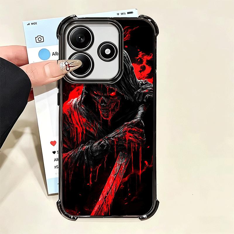 Чехол для телефона Смерть Жнец Череп Коса Покрытие Для Xiaomi Poco X5 X6 X7 X8 Pro Max F8 Ultra F7 M8 M7 M5S Redmi 15C 15 14C 13C