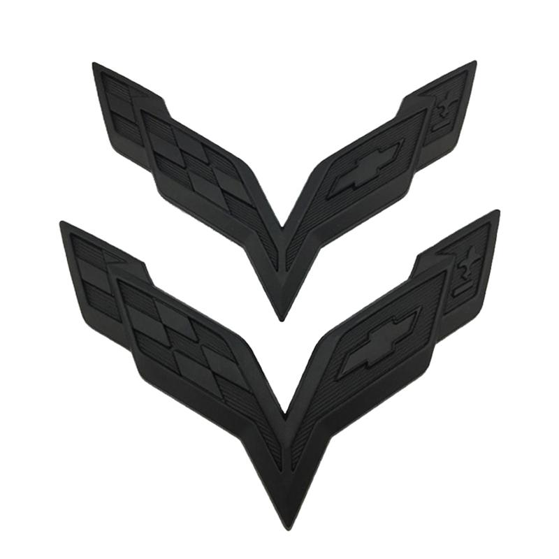 3D ABS Автомобильный Значок Для Chevrolet Corvette C5 C6 C7 C8 Задний Багажник Передний Капот Наклейка Заменяющий Значок Внешнее Украшение