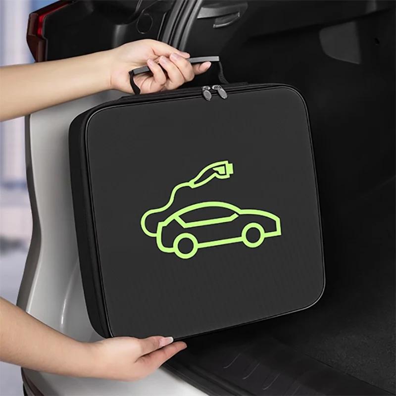 Портативная сумка для хранения автомобильного зарядного кабеля EV для EVOLUTE i-PRO 2023 2024, водонепроницаемая коробка для хранения багажника, аксессуары