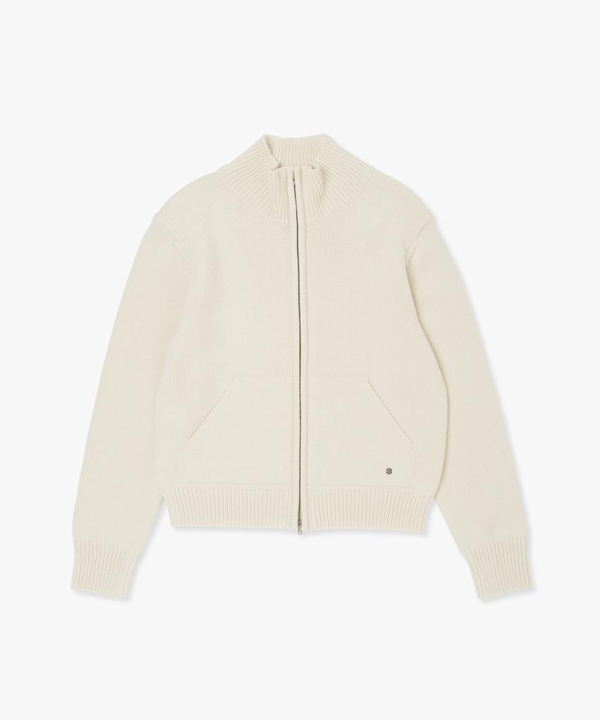 PLAC WOMEN High-Neck Zip-Up Knit_4 Colors