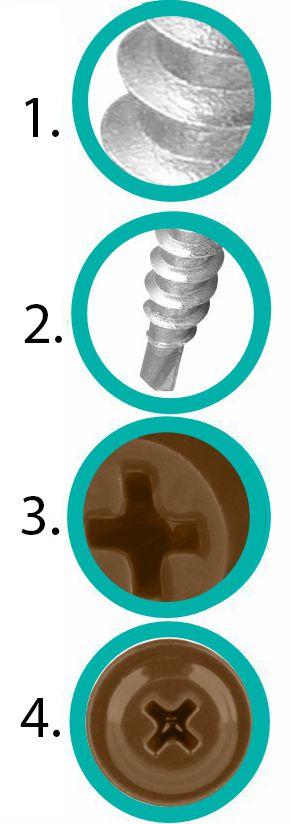 Gm-B Mounting Connectors 4.2X13Mm Ral 8003