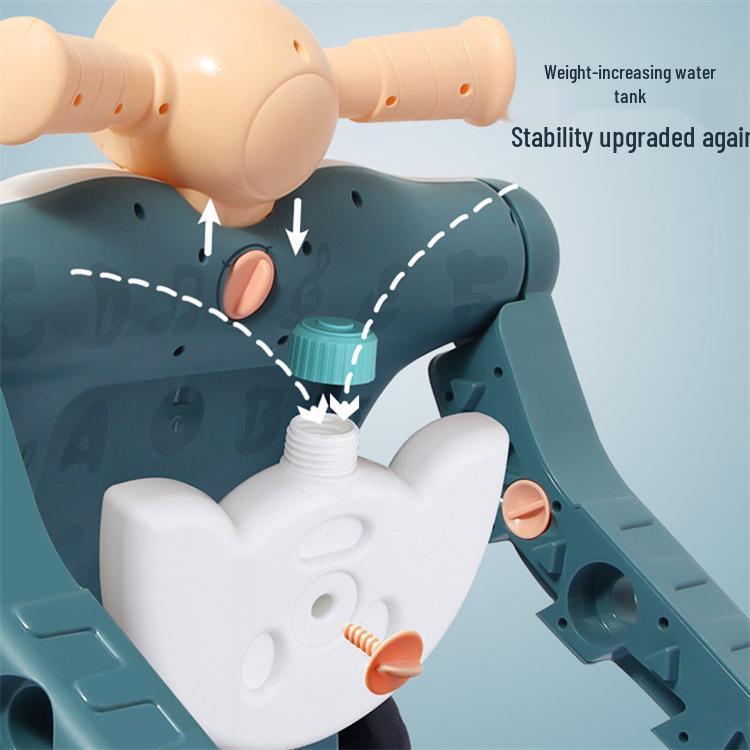 Регулируемая 3-в-1 детская ходунка и игрушка-коляска для толкания для детей в возрасте 0-3 лет