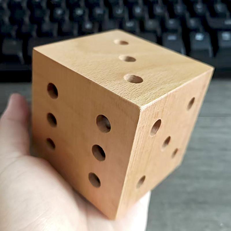 Wooden Labyrinth Marble Maze Game 3D Cube IQ Logic Training Brain Teasers For Adults And Kids Educational Toys Luxury Gifts