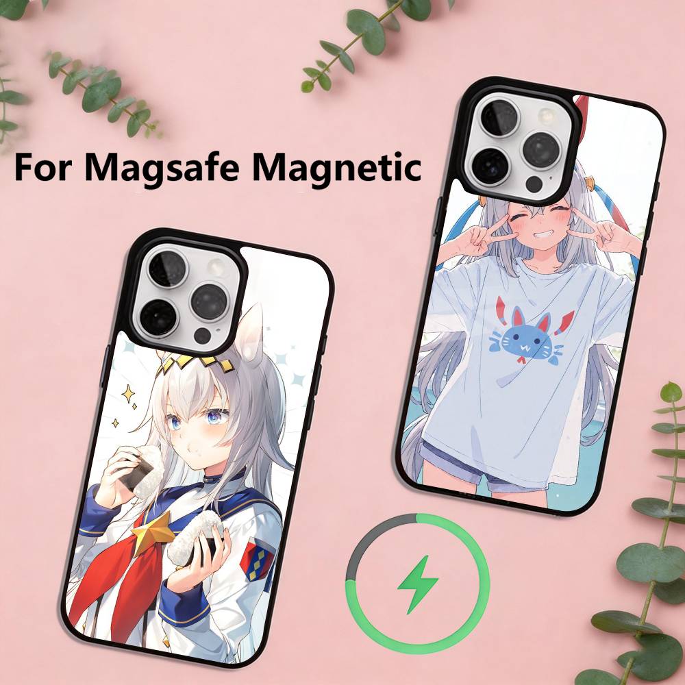 Чехол для телефона U-Uma Musume Pretty Derby Oguri для iPhone 17, 16, 15, 14, 13, 12, 11 Plus, Pro, магнитный, с поддержкой беспроводной зарядки MagSafe
